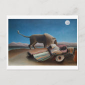 Die schlafende Sinti und Roma | Henri Rousseau | Postkarte (Vorderseite)