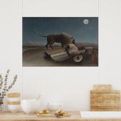 Die schlafende Sinti und Roma von Henri Rousseau Poster (Küche)