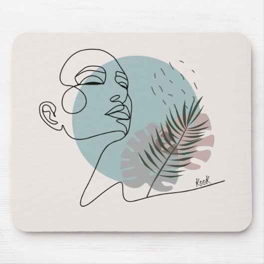 Die schlafende Träumerin Mousepad (Vorne)