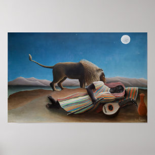 Die schlafende Zigeunerin Henri Rousseau Poster