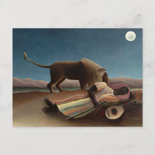 Die Schlafende Zigeunerin von Henri Rousseau Postk Postkarte