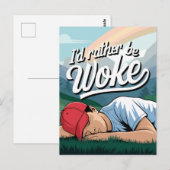 Die Schlafperson wird eher als Gebirgslandschaft G Postkarte (Vorne/Hinten)