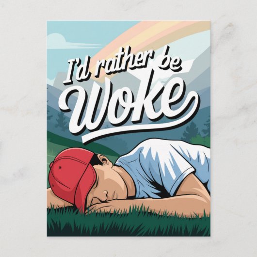 Die Schlafperson wird eher als Gebirgslandschaft G Postkarte (Vorderseite)