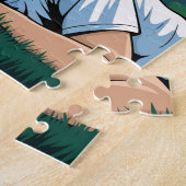 Die Schlafperson wird eher als Gebirgslandschaft G Puzzle (Seite)