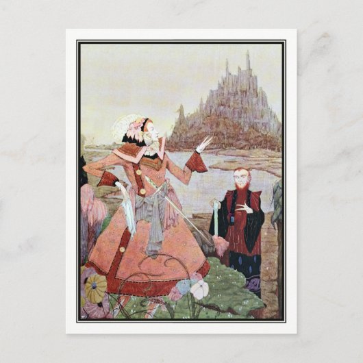 Die Schlafschönheit von Harry Clarke Postkarte (Vorderseite)