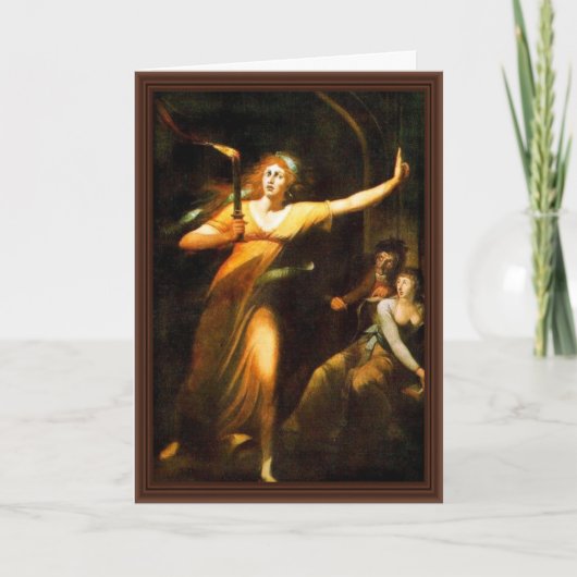 Die schlafwandelnde Lady Macbeth von Füssli Johann Karte (Vorderseite)