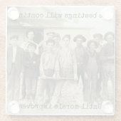 Die Schläge werden so lange fortgesetzt, bis sich  Glasuntersetzer (Rückseite)