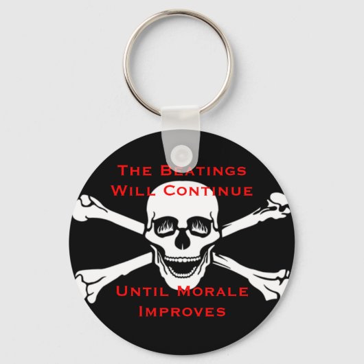 Die Schläge werden so lange weitergehen, bis sich Schlüsselanhänger (Vorderseite)