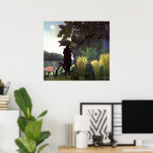 Die Schlange Charmer von Henri Rousseau Poster (Heimbüro)