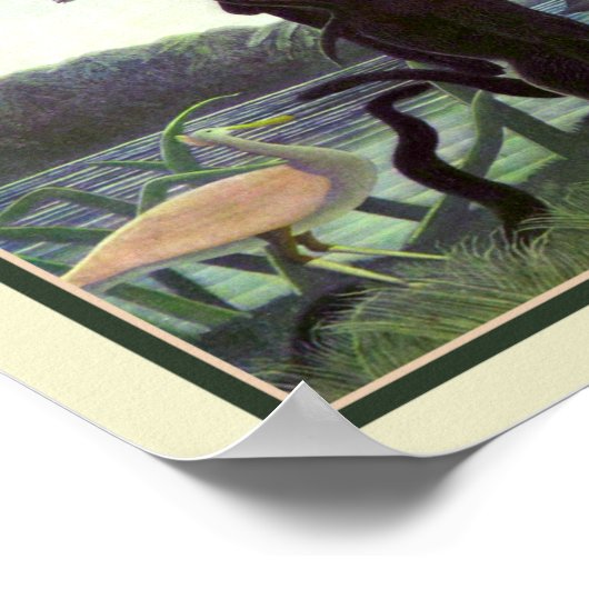 Die Schlange Charmer von Henri Rousseau Poster (Ecke)