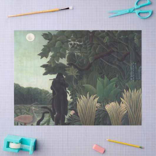 Die Schlange Charmer von Henri Rousseau Seidenpapier (Basteln)