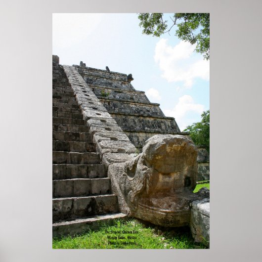 Die Schlange, Chichen Ixta, Maya Ruins, Mexiko Poster (Vorne)