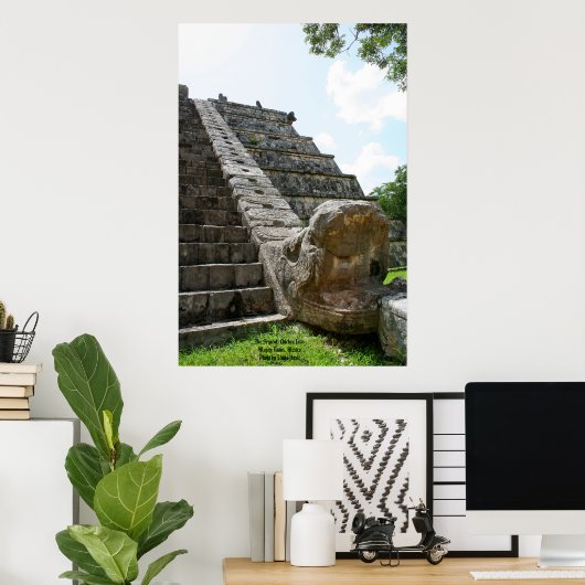 Die Schlange, Chichen Ixta, Maya Ruins, Mexiko Poster (Heimbüro)