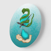 Die Schlange Große Wanduhr (Winkel)