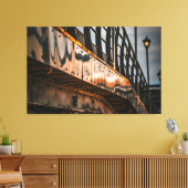 Die Schlange herunter Leinwanddruck (Insitu (Wohnzimmer))