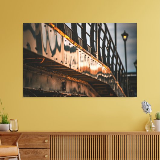 Die Schlange herunter Leinwanddruck (Insitu (Wohnzimmer))