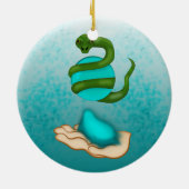 Die Schlange Keramik Ornament (Hinten)