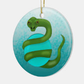 Die Schlange Keramikornament (Links)