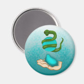 Die Schlange Magnet (Vorderseite/Rückseite)