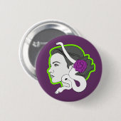 Die Schlangenlady Button (Vorne & Hinten)