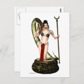 Die schlanke Königin Postkarte (Vorne/Hinten)