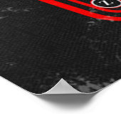 Die schlanke, modernistische Buchdeckerreihe Poster (Ecke)