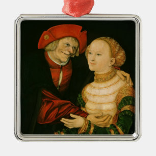 Die schlecht zusammenpassenden Paare Silbernes Ornament