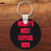 Die schlechteste Mama der Welt Schlüsselanhänger (Vorderseite)