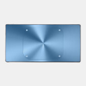 Die schlichte moderne blaue Minimalistin Schreibtischunterlage (Vorderseite)