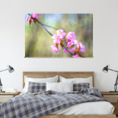 Die schlichte Schönheit der Sakura-Blume im Frühli Leinwanddruck (Insitu (Schlafzimmer))