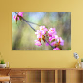 Die schlichte Schönheit der Sakura-Blume im Frühli Leinwanddruck (Insitu (Wohnzimmer))