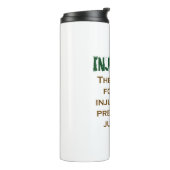 Die schlimmste Form der Ungerechtigkeit - Zitat zu Thermosbecher (Nach links gedreht)