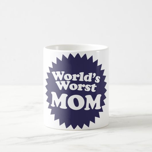 Die schlimmste Mama der Welt Kaffeetasse (Mittel)