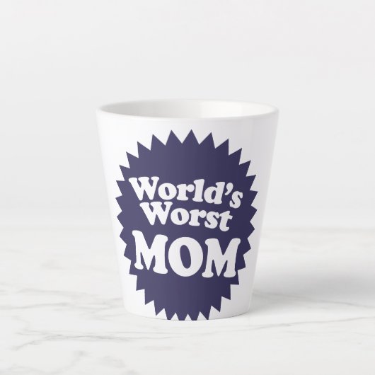 Die schlimmste Mama der Welt Milchtasse (Vorderseite)