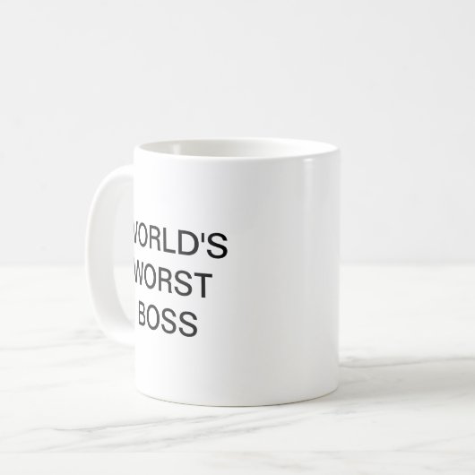 Die schlimmste Tasse des Boss-Kaffees (Vorderseite Links)