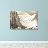 Die Schlitten, die vom südlichen Depot kommen, aus Leinwanddruck (Insitu (Holzboden))