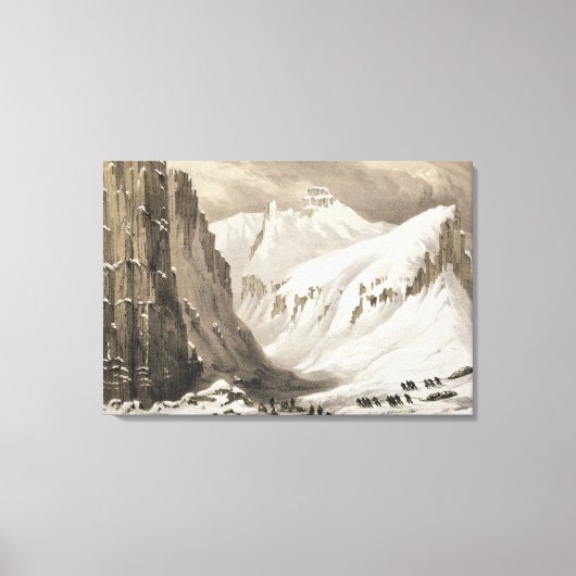 Die Schlitten, die vom südlichen Depot kommen, aus Leinwanddruck (Vorderseite)