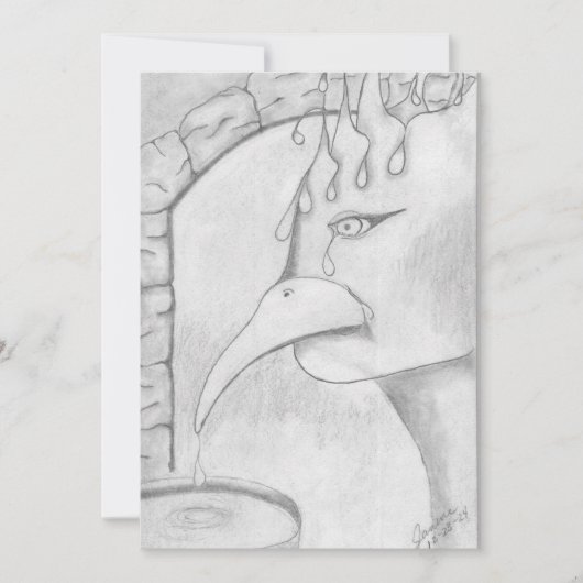 Die Schlucht Feiertagskarte (Vorderseite)