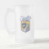 Die Schlummerschwellen (Hockeyteam) Mattglas Bierglas (Links)