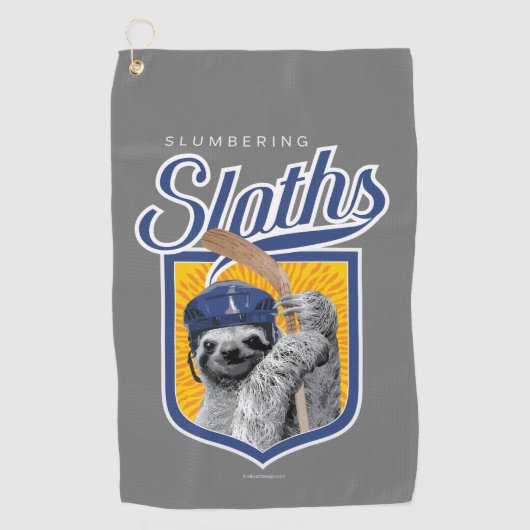 Die Schlummerzeiten (Hockeyteam) Golfhandtuch (Vorderseite)