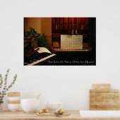 Die Schlüssel zur Musik öffnen alle Herzen Poster (Küche)