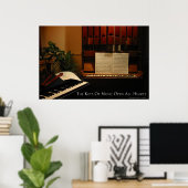 Die Schlüssel zur Musik öffnen alle Herzen Poster (Heimbüro)