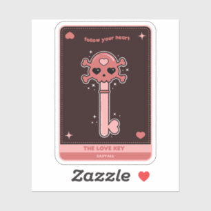 Die Schlüsselkarte Liebe Aufkleber