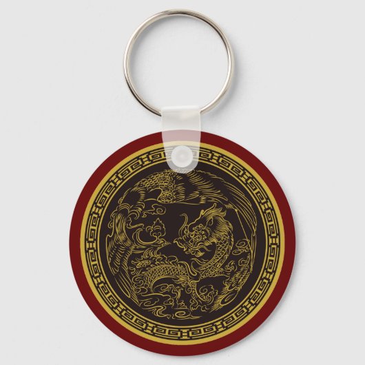 Die Schlüsselkette des chinesischen Drachen ist se Schlüsselanhänger (Vorderseite)