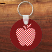 Die Schlüsselkette des Red Checkered Apple Lehrers Schlüsselanhänger (Vorderseite)