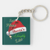 Die Schlüsselkette des Weihnachtsmanns auf der Lis Schlüsselanhänger (Rückseite)