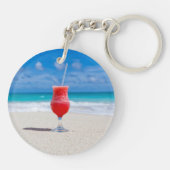 Die Schlüsselkette Drinks On Beach Schlüsselanhänger (Rückseite)