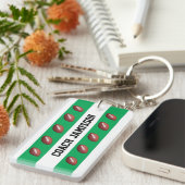 Die Schlüsselkette Grün/Weiß für Fußball-Trainer/S Schlüsselanhänger (Vorderseite rechts)