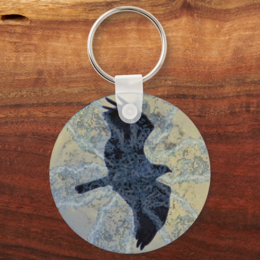 Die Schlüsselkette "Moon and Raven" Schlüsselanhänger (Vorderseite)