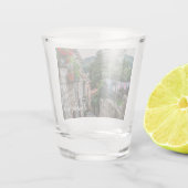 Die schmale Steinstraße in Dubrovnik Schnapsglas (Rückseite)